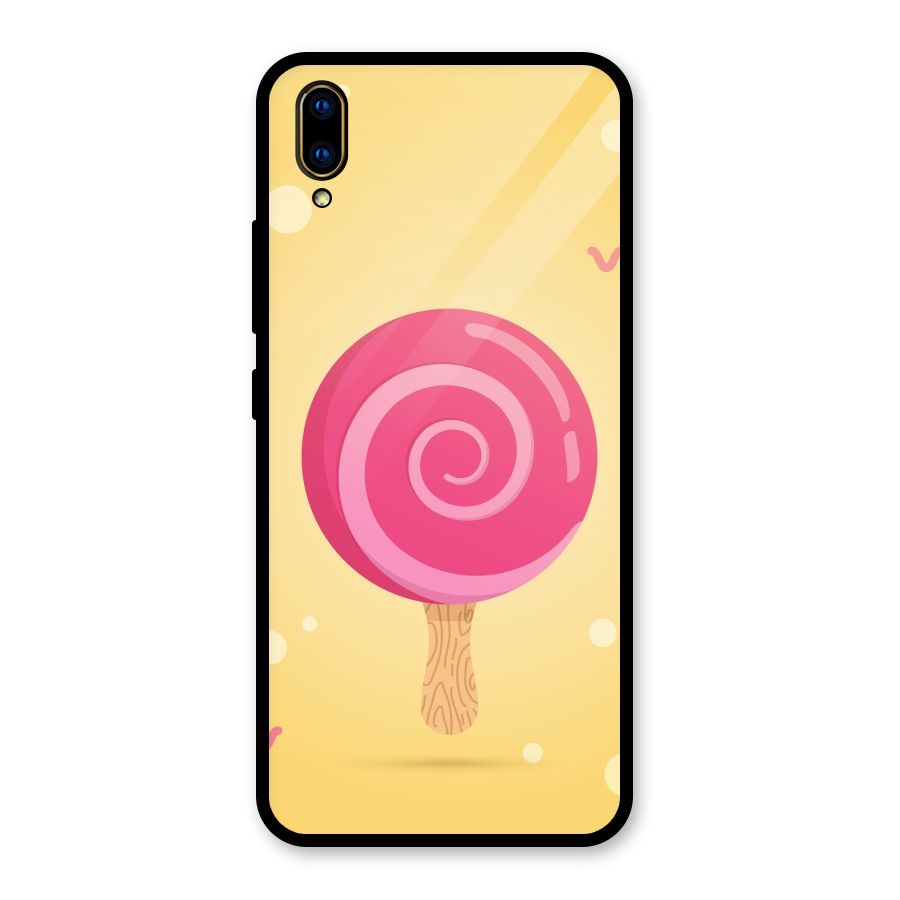 Swirl Ice Cream Glass Back Case for Vivo V11 Pro