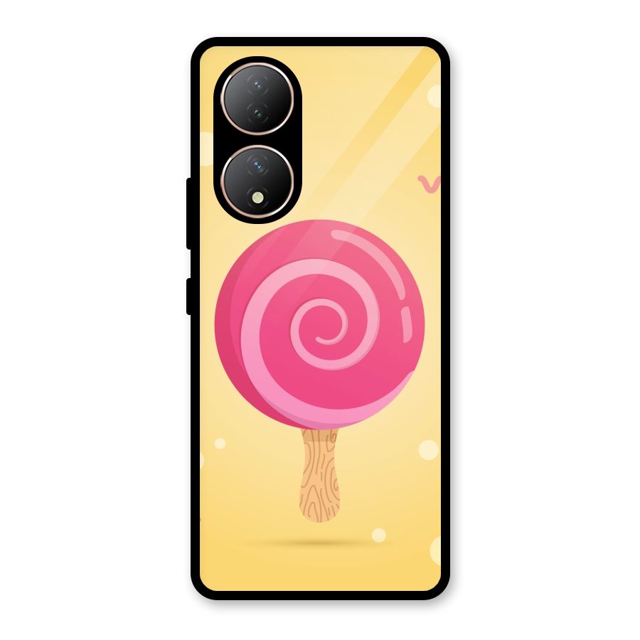 Swirl Ice Cream Glass Back Case for Vivo Y100A