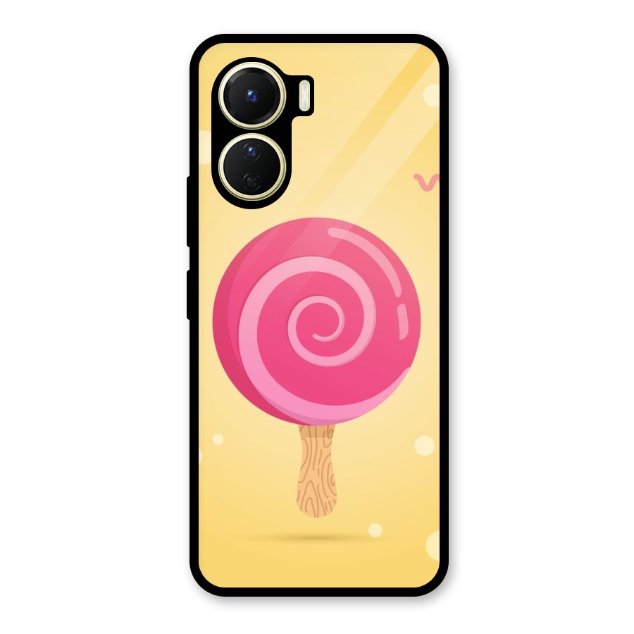 Swirl Ice Cream Glass Back Case for Vivo Y56