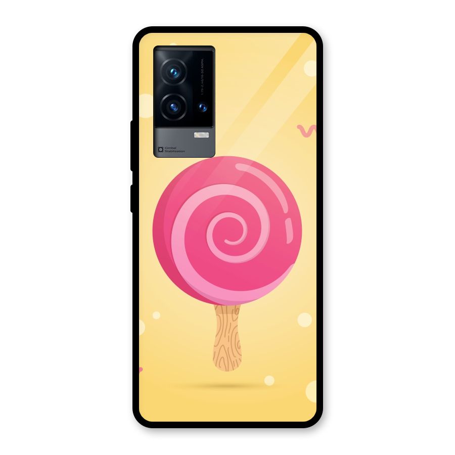 Swirl Ice Cream Glass Back Case for iQOO 9 5G