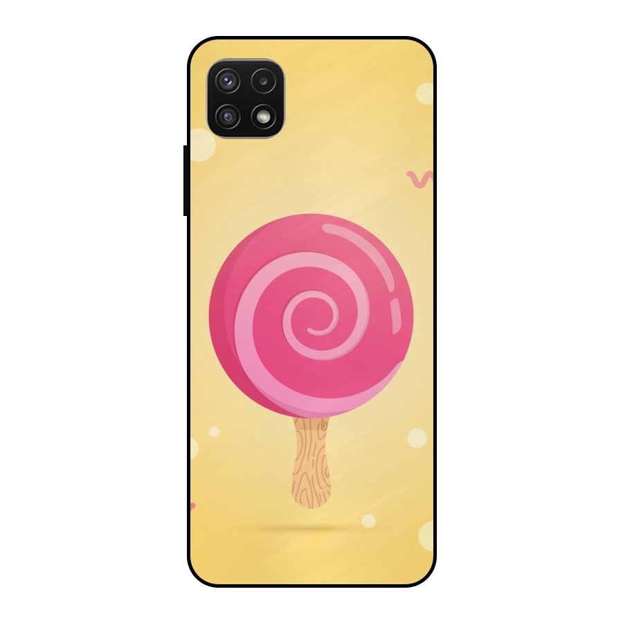 Swirl Ice Cream Metal Back Case for Galaxy A22 5G