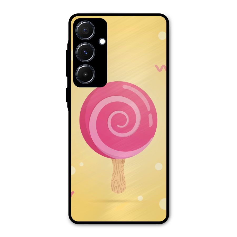 Swirl Ice Cream Metal Back Case for Galaxy A55