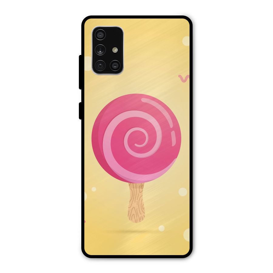Swirl Ice Cream Metal Back Case for Galaxy A71