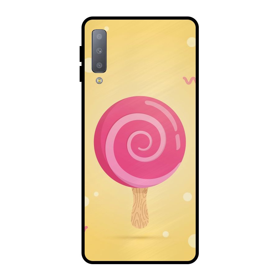 Swirl Ice Cream Metal Back Case for Galaxy A7 (2018)