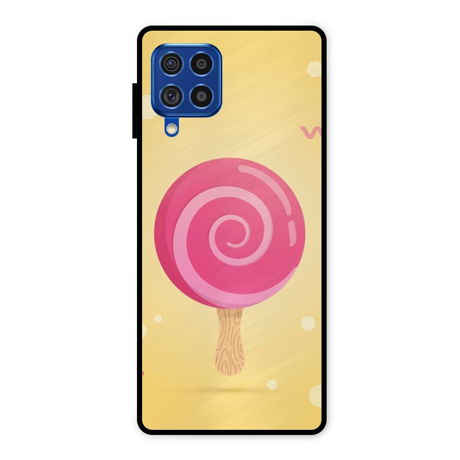 Swirl Ice Cream Metal Back Case for Galaxy F62