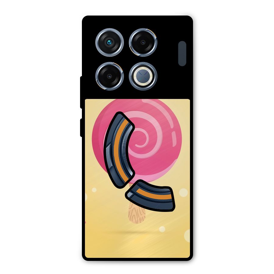 Swirl Ice Cream Metal Back Case for Infinix GT 20 Pro