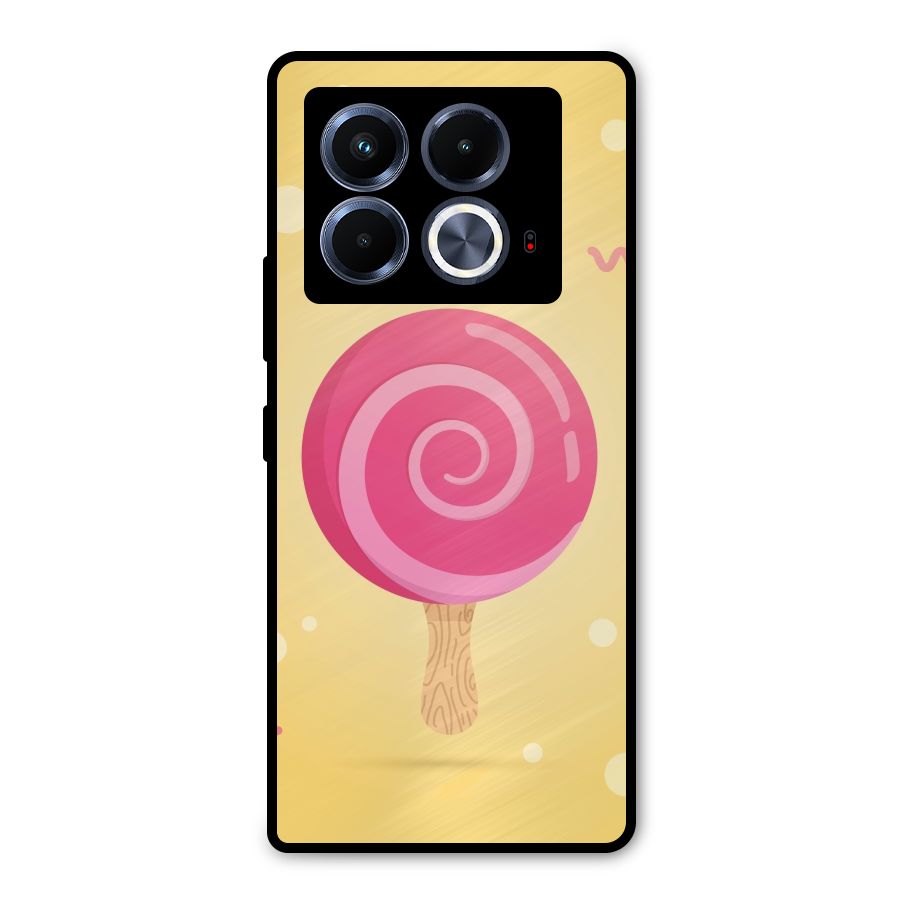 Swirl Ice Cream Metal Back Case for Infinix Note 40 5G