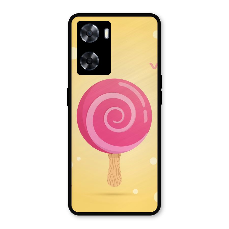 Swirl Ice Cream Metal Back Case for Oppo A57 2022
