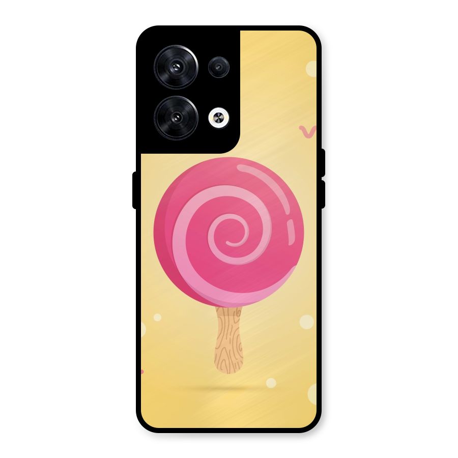 Swirl Ice Cream Metal Back Case for Oppo Reno8 5G