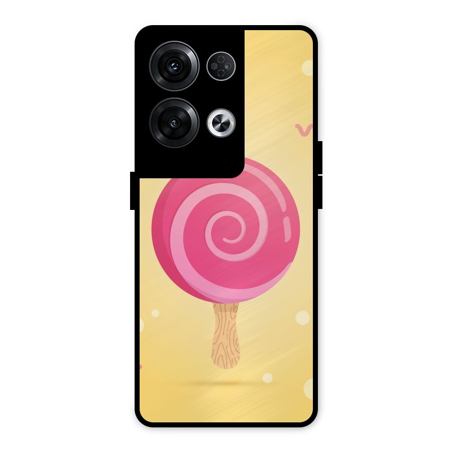 Swirl Ice Cream Metal Back Case for Oppo Reno8 Pro 5G