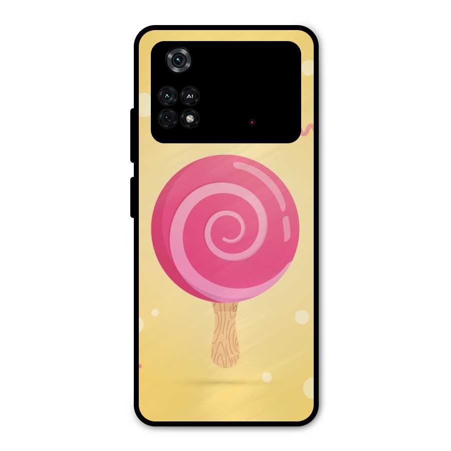 Swirl Ice Cream Metal Back Case for Poco M4 Pro 4G