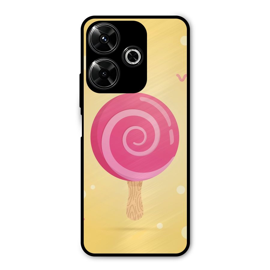 Swirl Ice Cream Metal Back Case for Poco M6 Plus