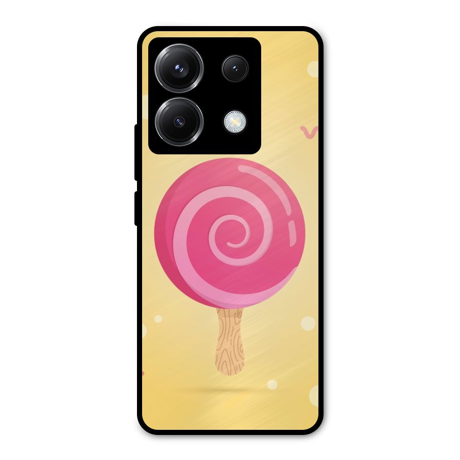 Swirl Ice Cream Metal Back Case for Poco X6