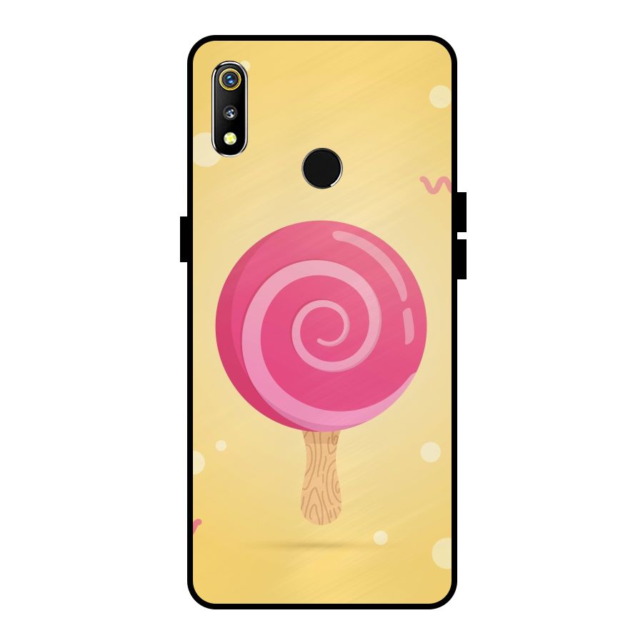 Swirl Ice Cream Metal Back Case for Realme 3i