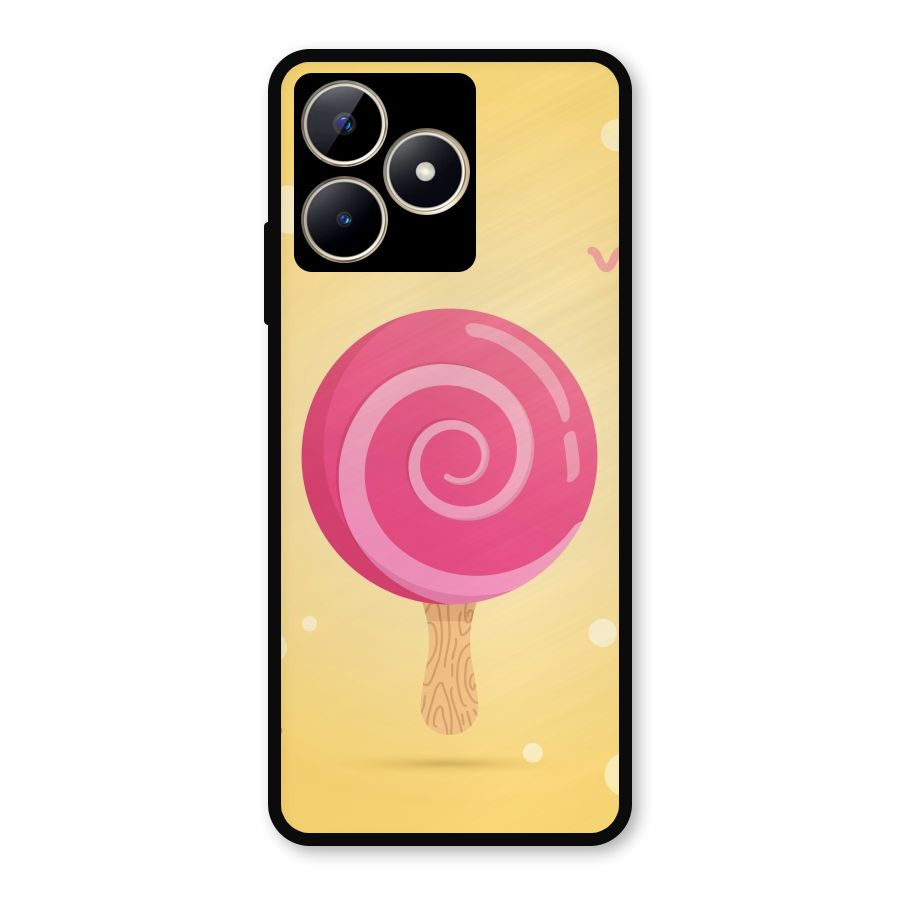 Swirl Ice Cream Metal Back Case for Realme Narzo N53
