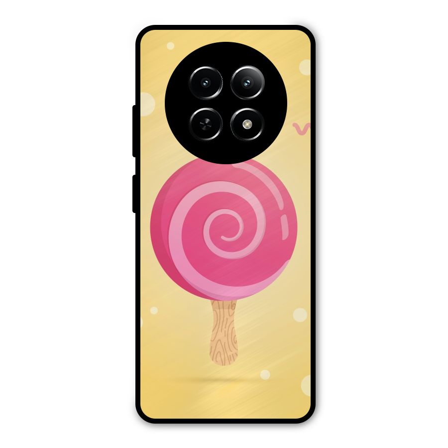 Swirl Ice Cream Metal Back Case for Realme Narzo N65