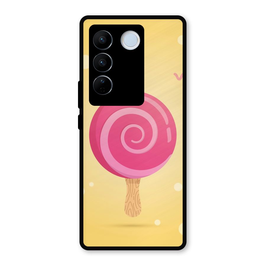 Swirl Ice Cream Metal Back Case for Vivo V27