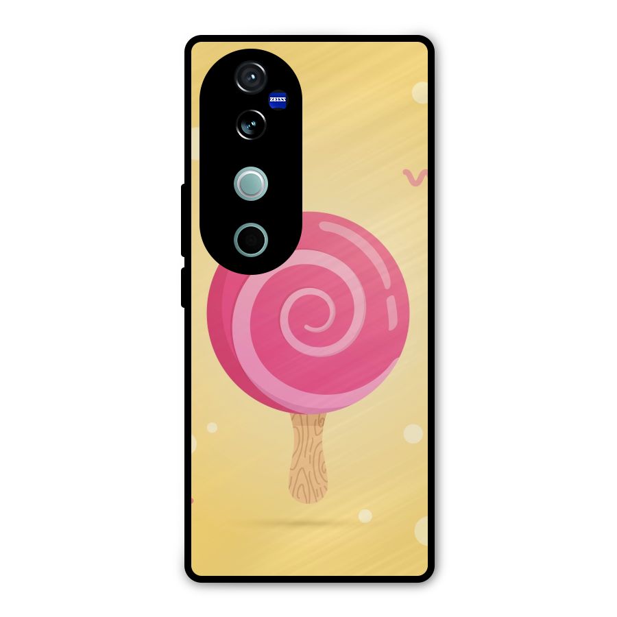 Swirl Ice Cream Metal Back Case for Vivo V40