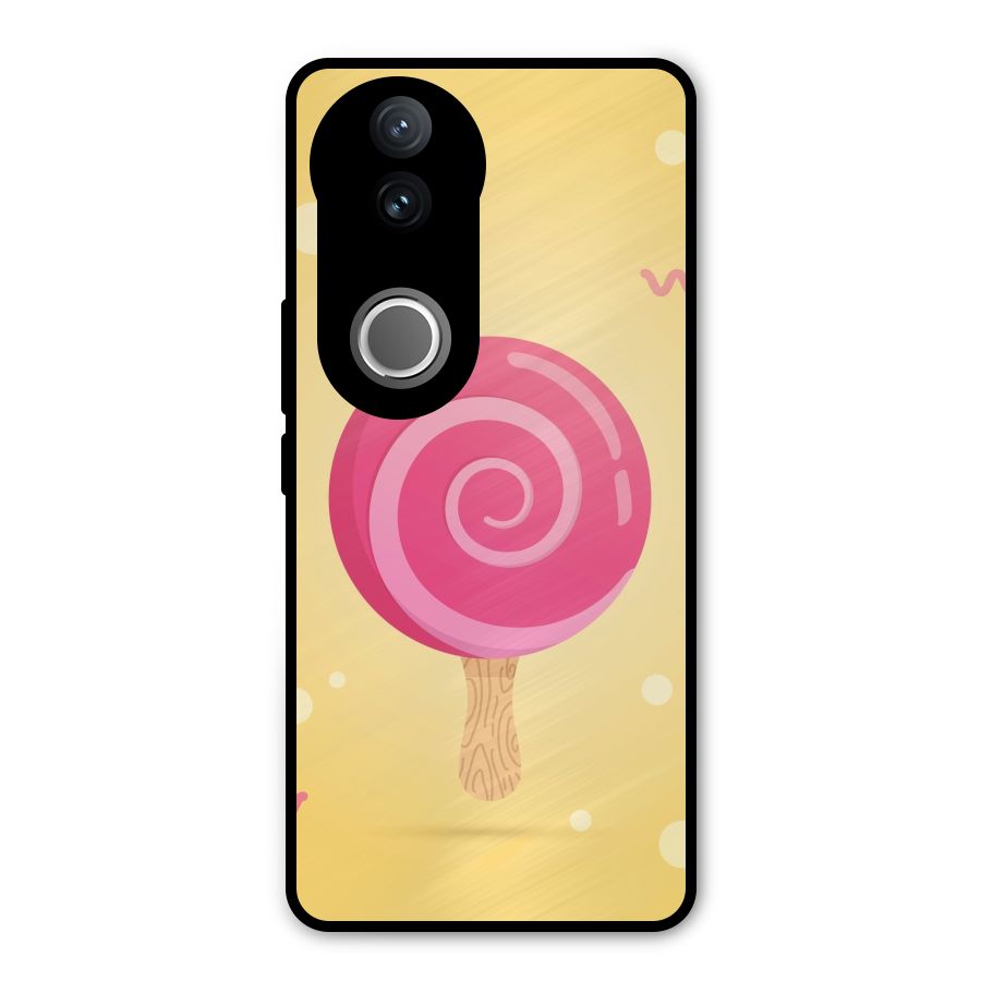 Swirl Ice Cream Metal Back Case for Vivo V50e