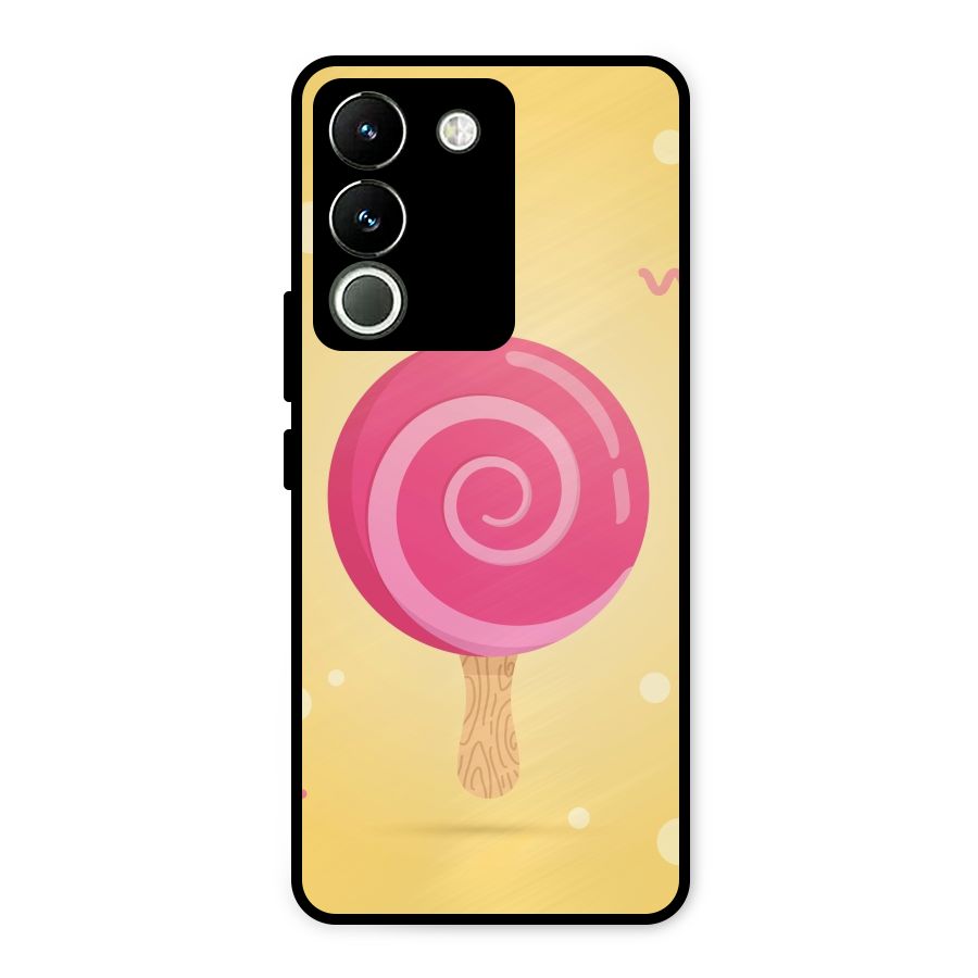 Swirl Ice Cream Metal Back Case for Vivo Y200