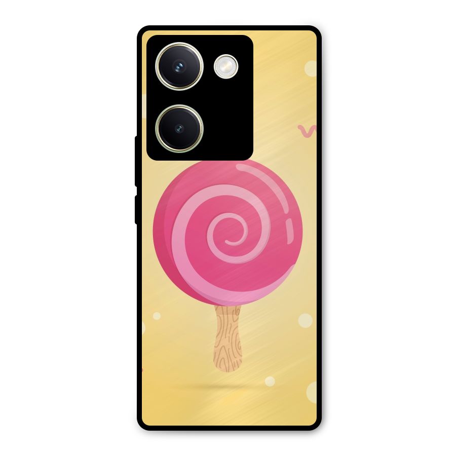 Swirl Ice Cream Metal Back Case for Vivo Y200 Pro