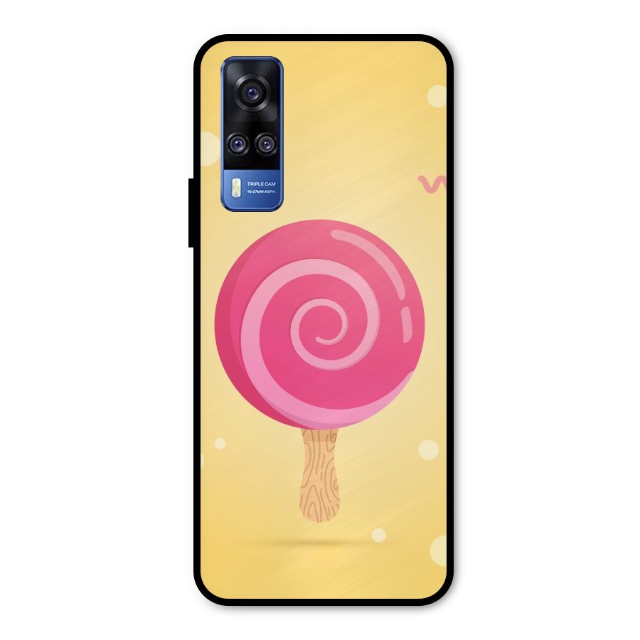 Swirl Ice Cream Metal Back Case for Vivo Y51A