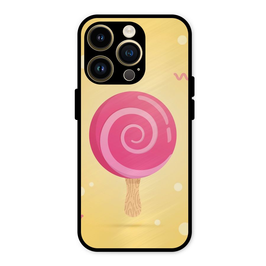 Swirl Ice Cream Metal Back Case for iPhone 14 Pro