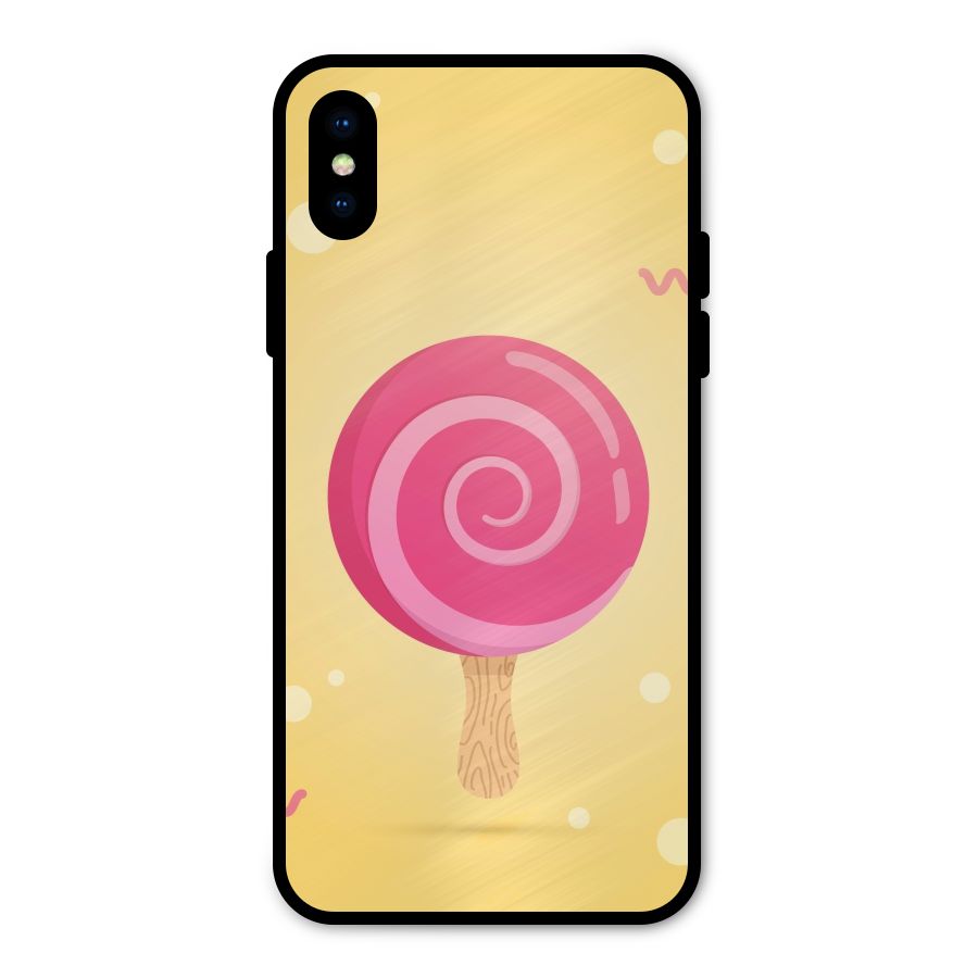 Swirl Ice Cream Metal Back Case for iPhone X