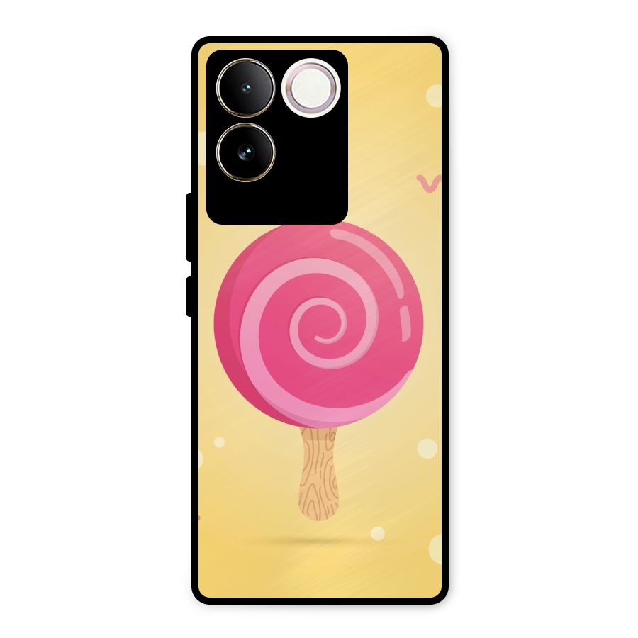 Swirl Ice Cream Metal Back Case for iQOO Z7 Pro