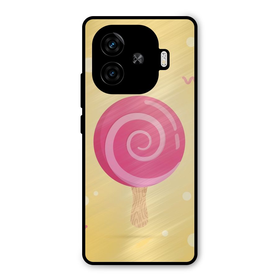 Swirl Ice Cream Metal Back Case for iQOO Z9 Turbo