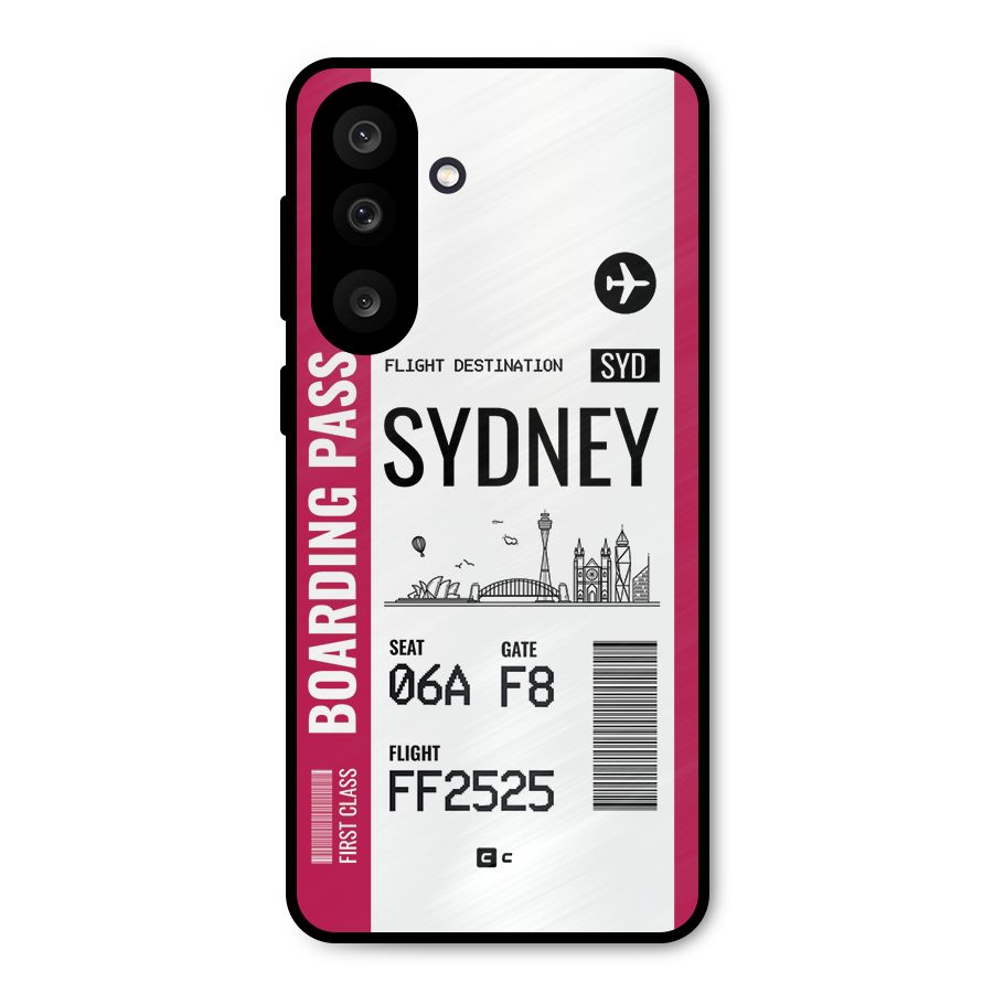 Sydney Boarding Pass Metal Back Case for Galaxy M56