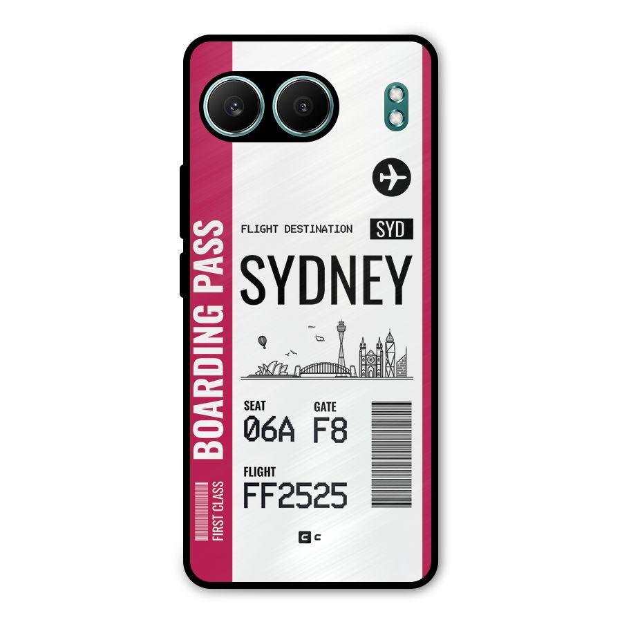 Sydney Boarding Pass Metal Back Case for OnePlus Nord 4