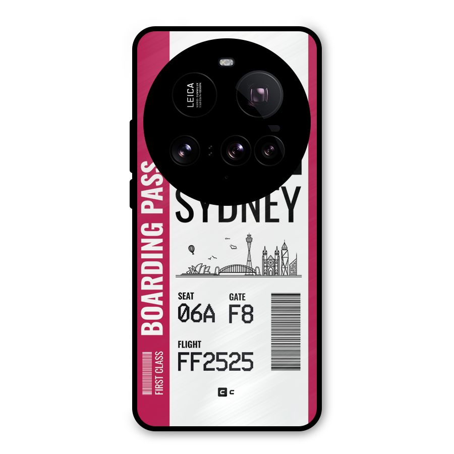 Sydney Boarding Pass Metal Back Case for Xiaomi 15 Ultra