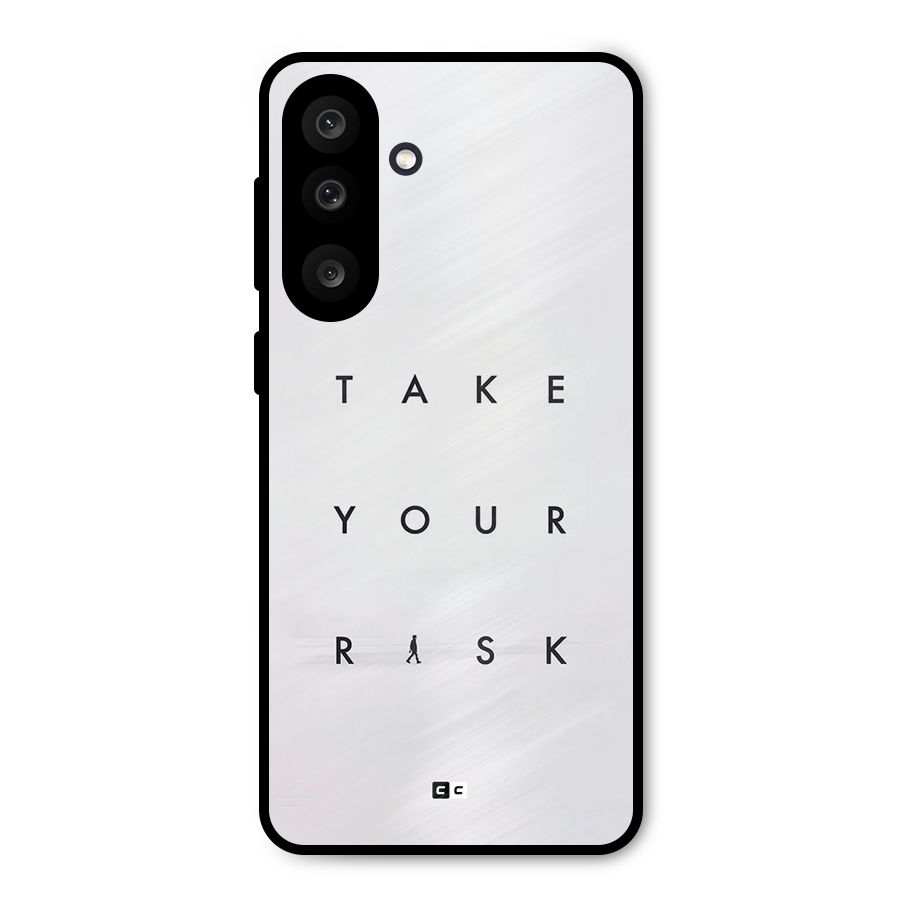 Take Your Risk Metal Back Case for Galaxy M56