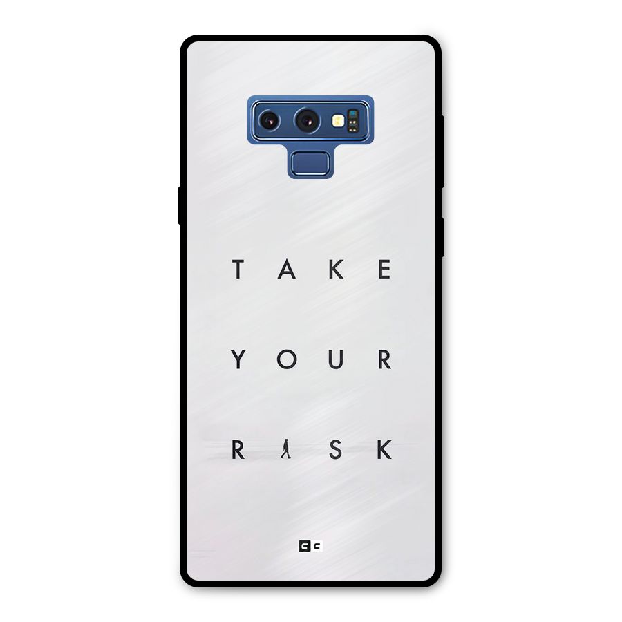 Take Your Risk Metal Back Case for Galaxy Note 9