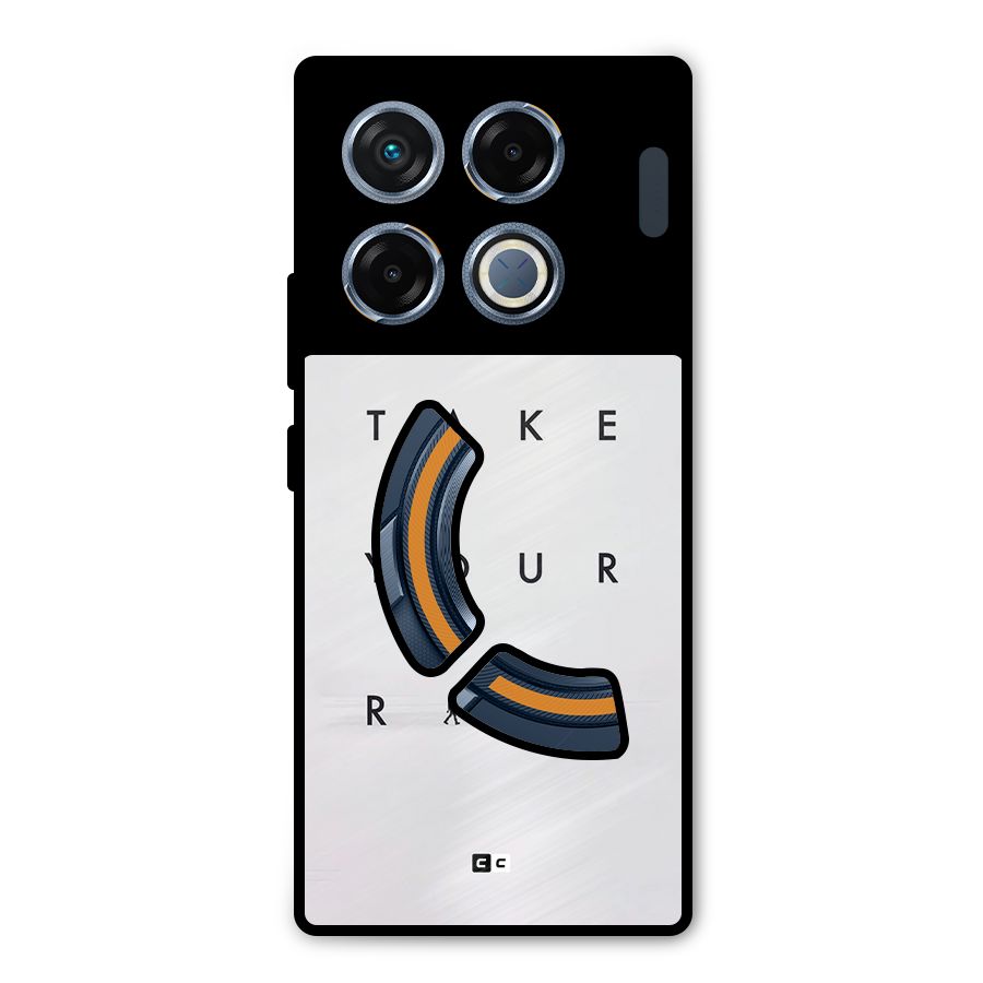 Take Your Risk Metal Back Case for Infinix GT 20 Pro