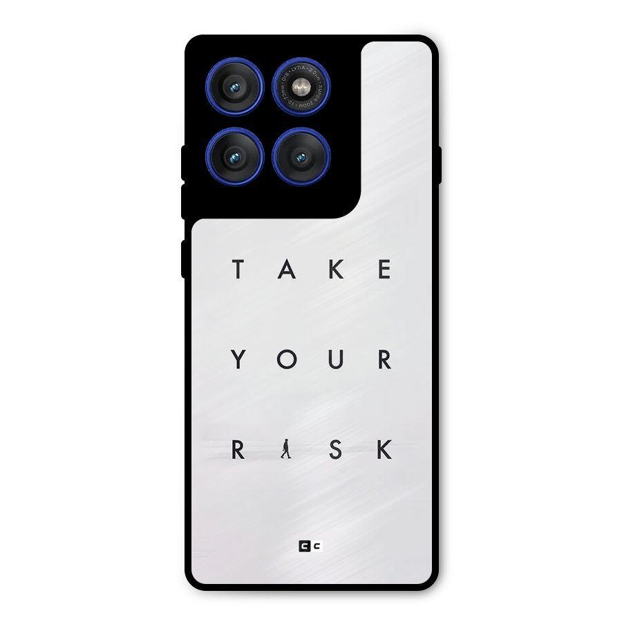 Take Your Risk Metal Back Case for Motorola Edge 60 Pro