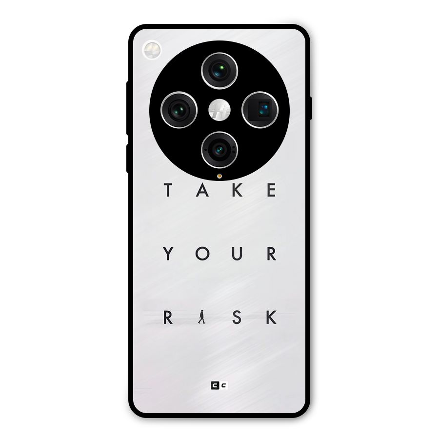Take Your Risk Metal Back Case for Oppo Find X8 Pro