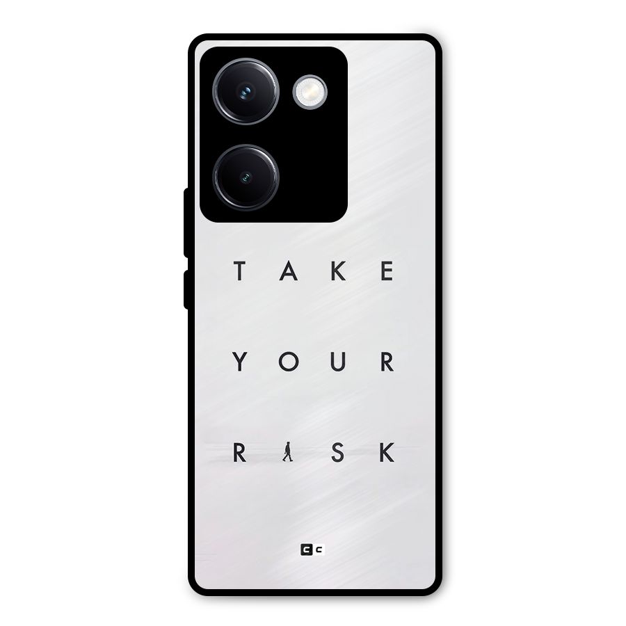 Take Your Risk Metal Back Case for Vivo Y300 Plus