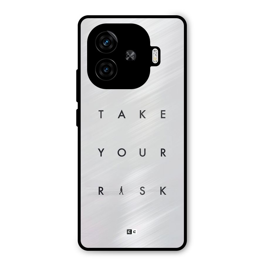 Take Your Risk Metal Back Case for iQOO Z9 Turbo