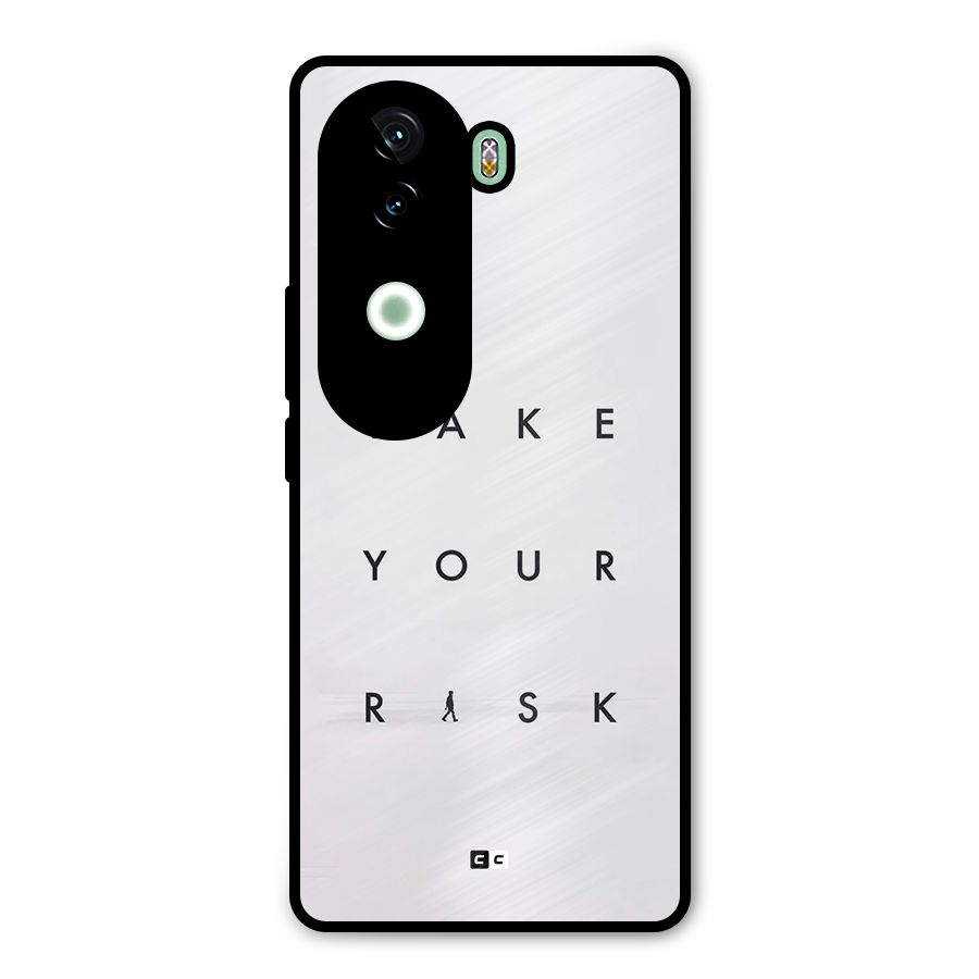 Take Your Risk Metal Back Case for iQOO Z9s