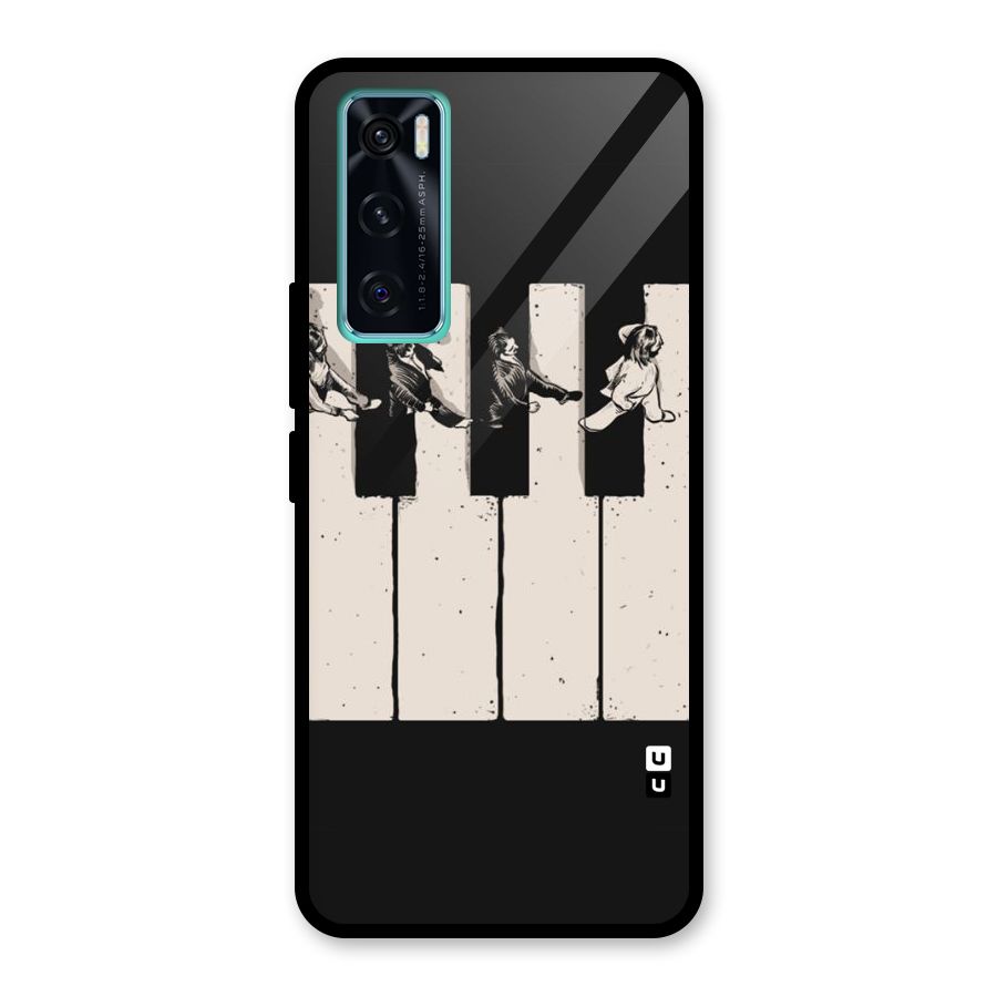 Talk A Walk Glass Back Case for Vivo V20 SE