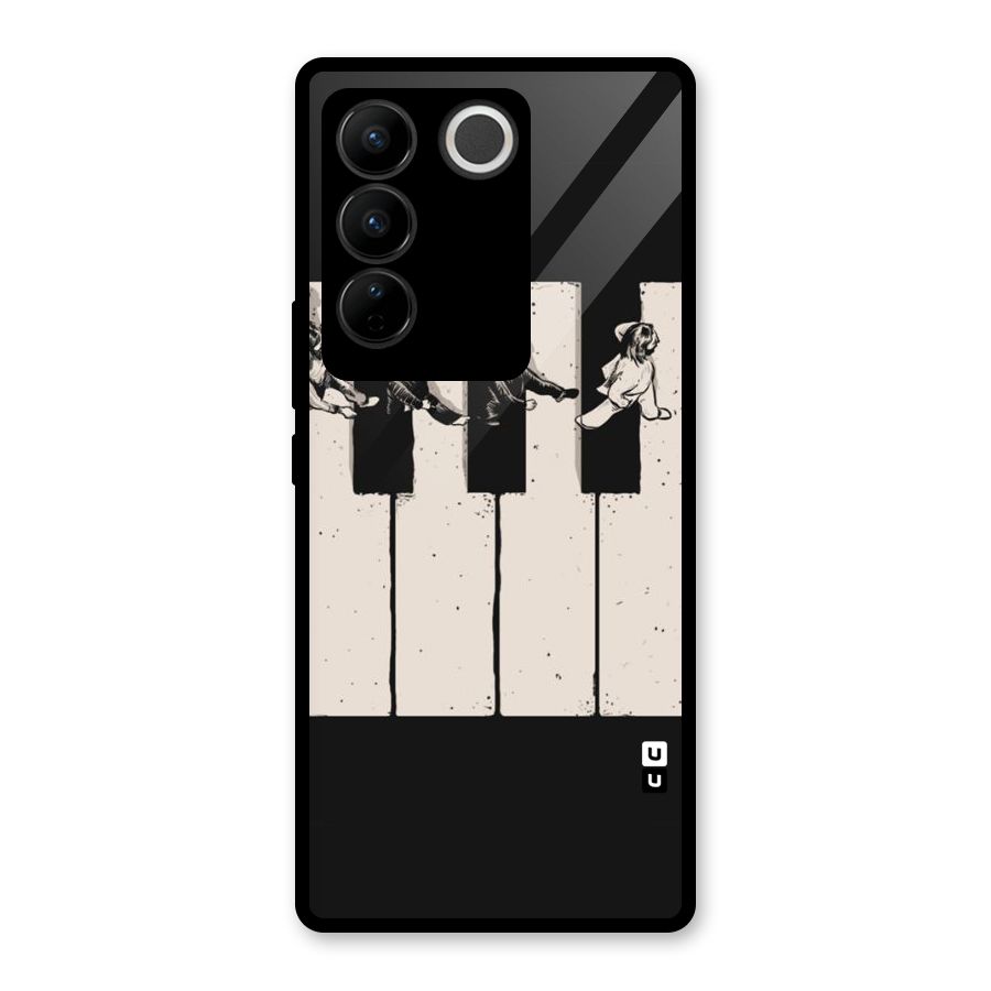 Talk A Walk Glass Back Case for Vivo V27 Pro