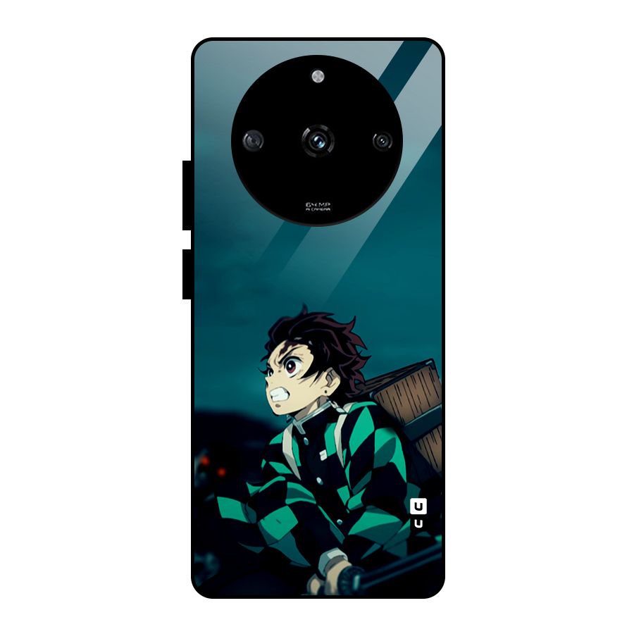 Tanjiro demon slayer Glass Back Case for Realme Narzo 60 5G