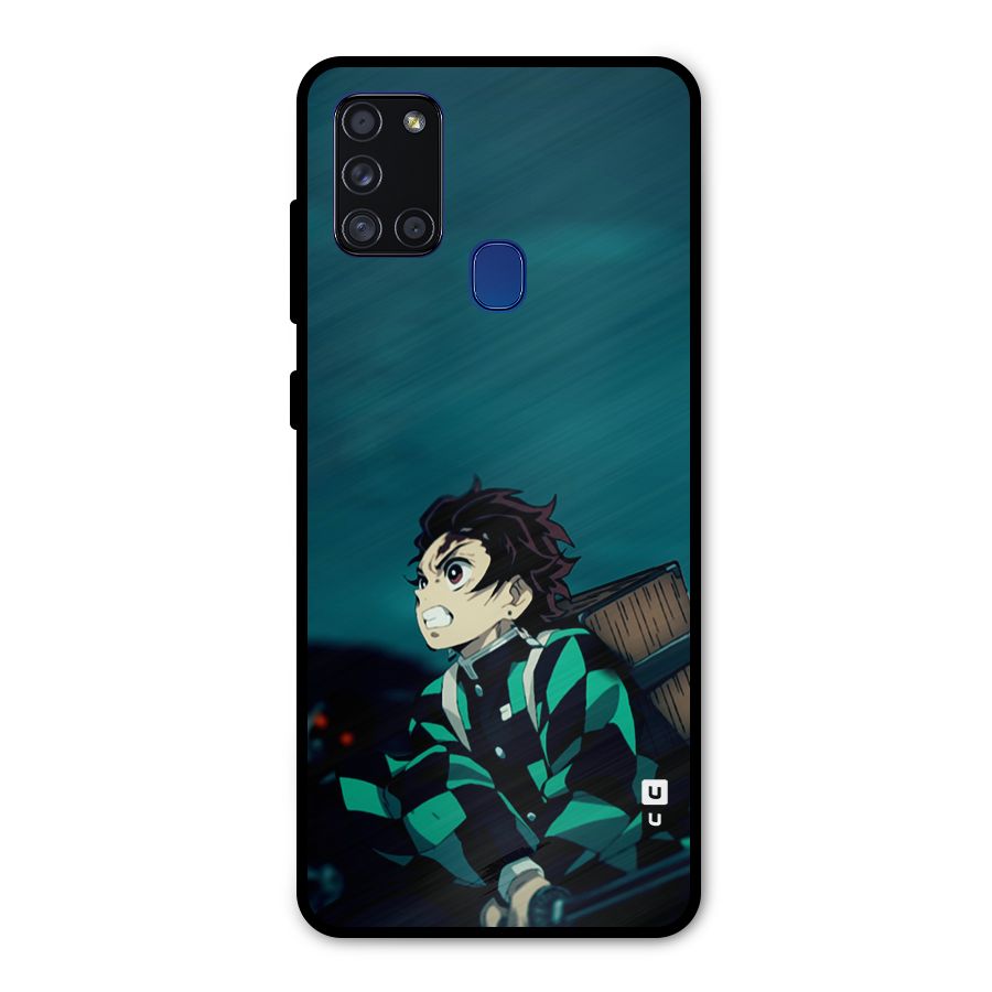 Tanjiro demon slayer Metal Back Case for Galaxy A21s