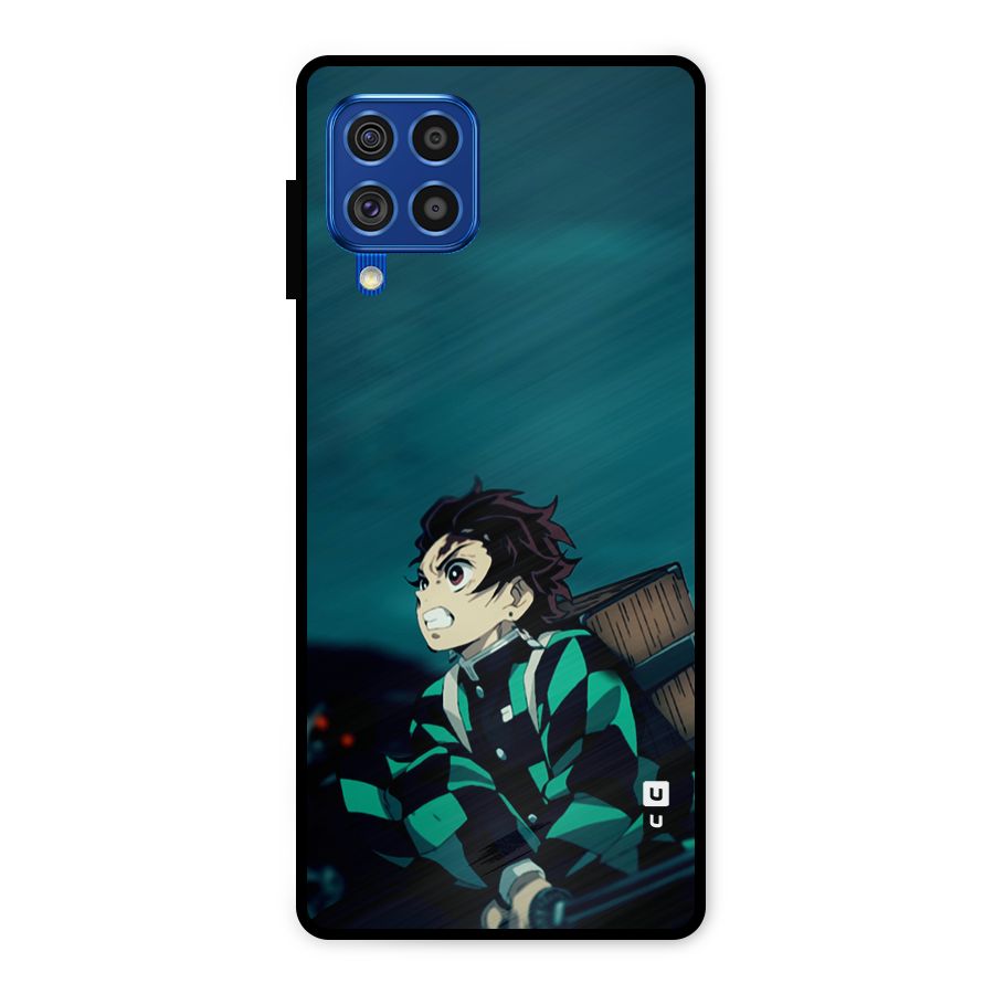 Tanjiro demon slayer Metal Back Case for Galaxy F62