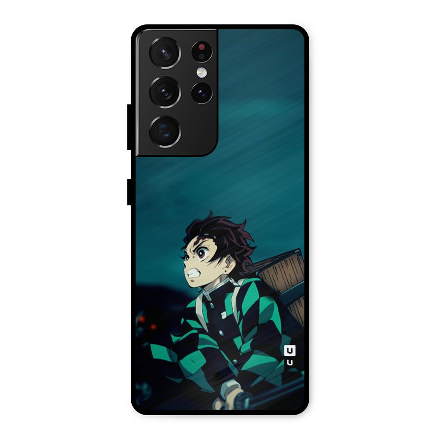 Tanjiro demon slayer Metal Back Case for Galaxy S21 Ultra 5G
