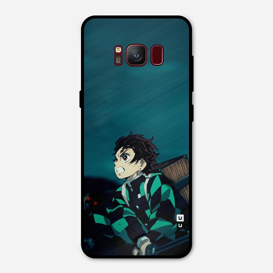 Tanjiro demon slayer Metal Back Case for Galaxy S8