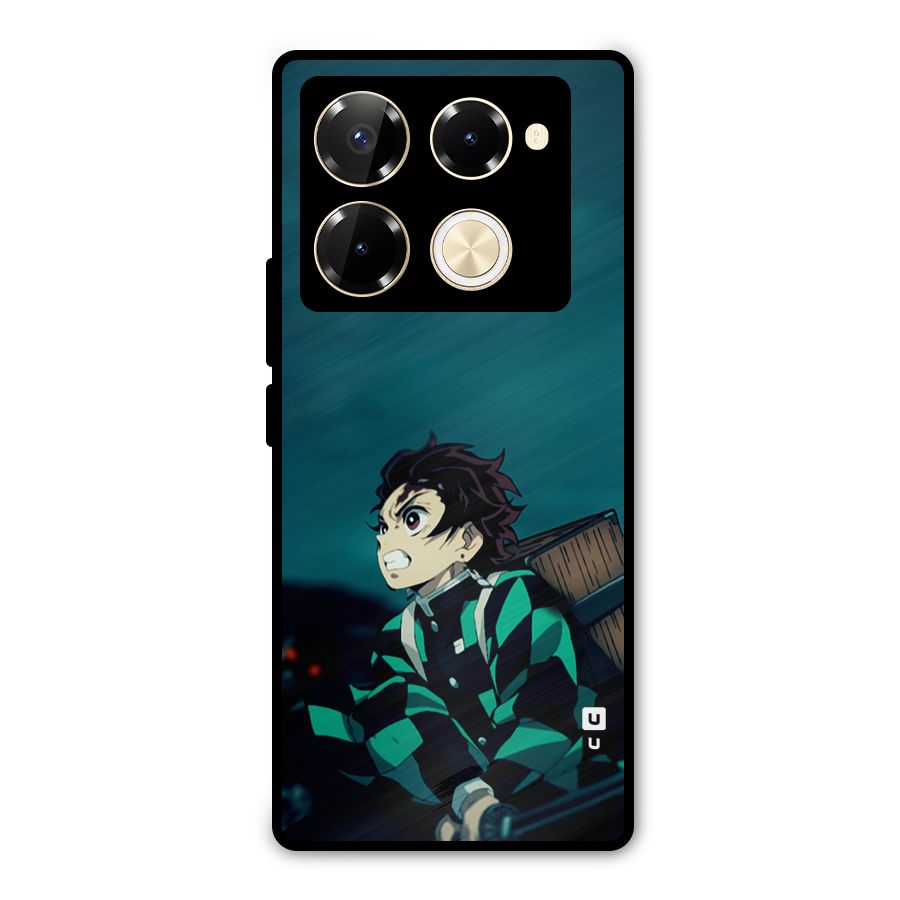 Tanjiro demon slayer Metal Back Case for Infinix Note 40 Pro