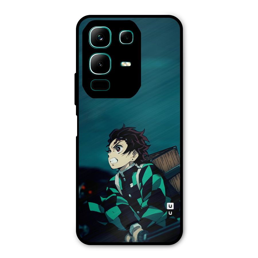 Tanjiro demon slayer Metal Back Case for Infinix Note 50x